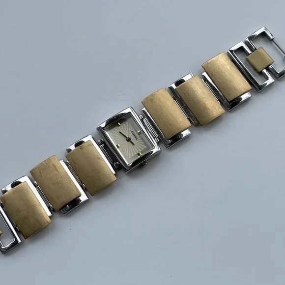 Fossil F2 Women Wristwatch Analog Quartz Ladies Gold/Silver Watch ES-1866 - Picture 7 of 10